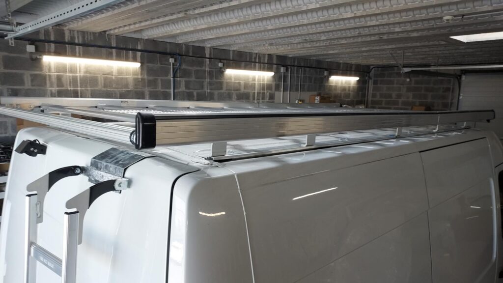 Galerie de toit installée sur Renault Master
